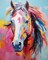 Wild and Free Horse - Giclee Fine Art Print on Heavy Fine Art Paper - Original Art by Tiffany Bohrer, Tipsy Artist product 1